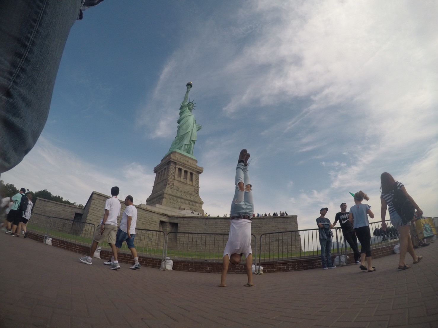 アメリカ横断中にNYに行った写真　自由の女神像